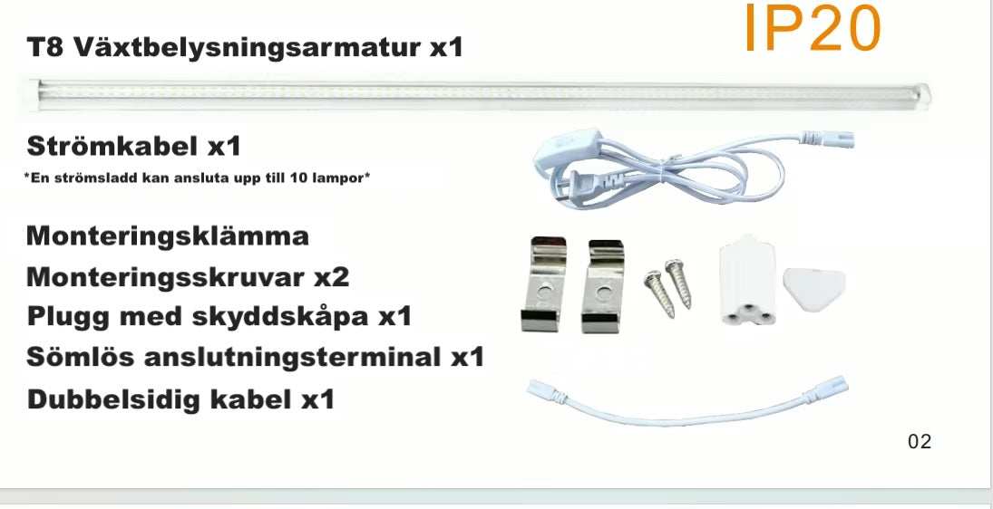 LED Växtbelysning 60cm | 18 W