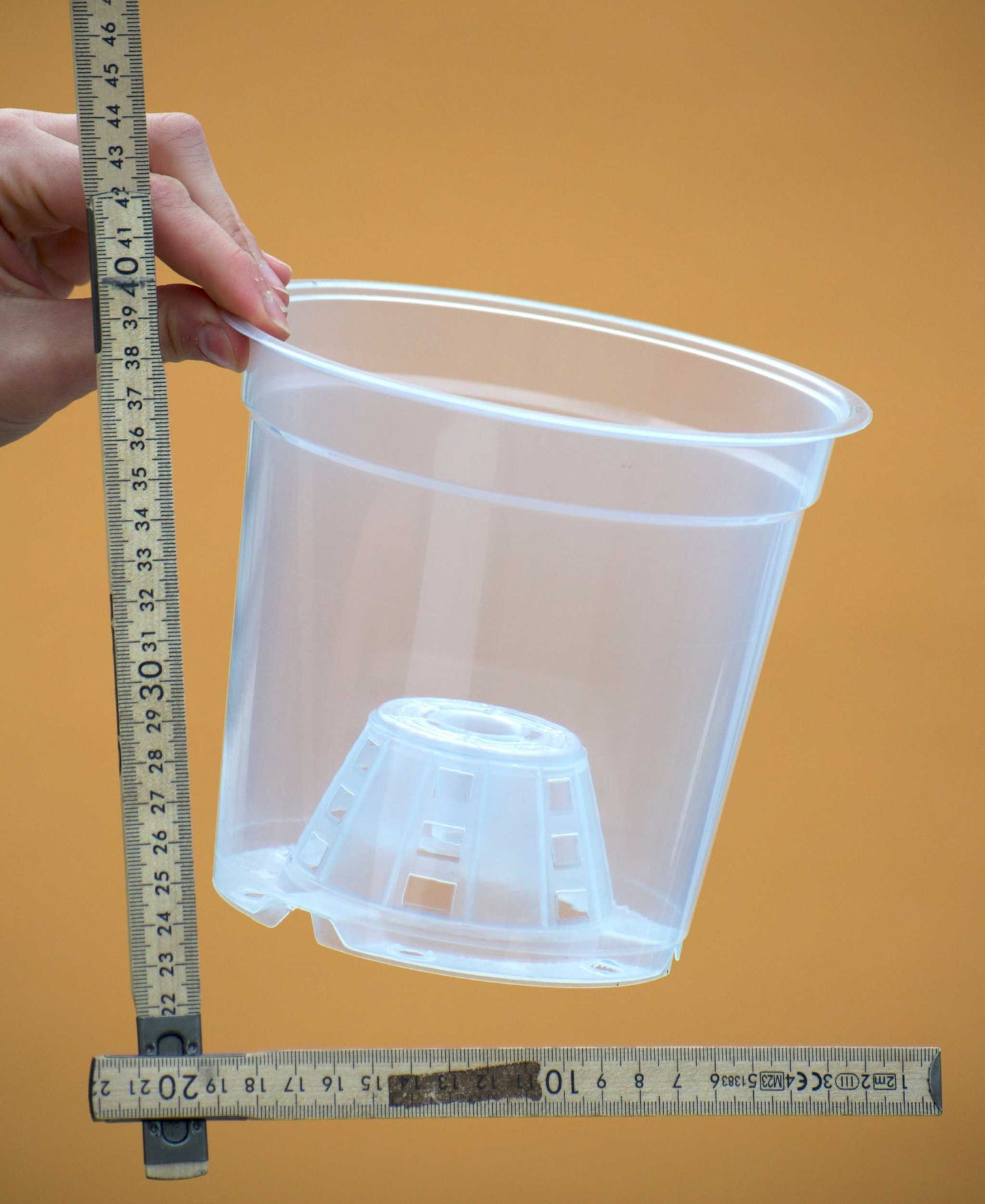 Orkidekruka genomskinlig 17 cm