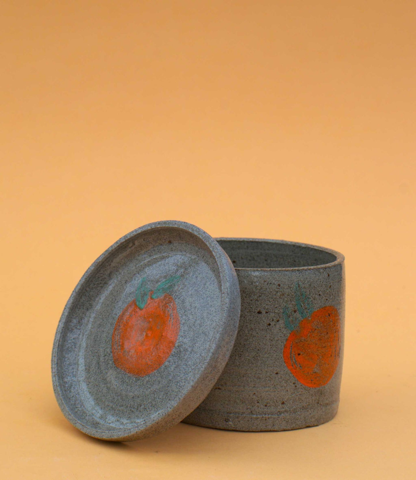 Ceramic pot with saucer | Classic | Stoneware clay