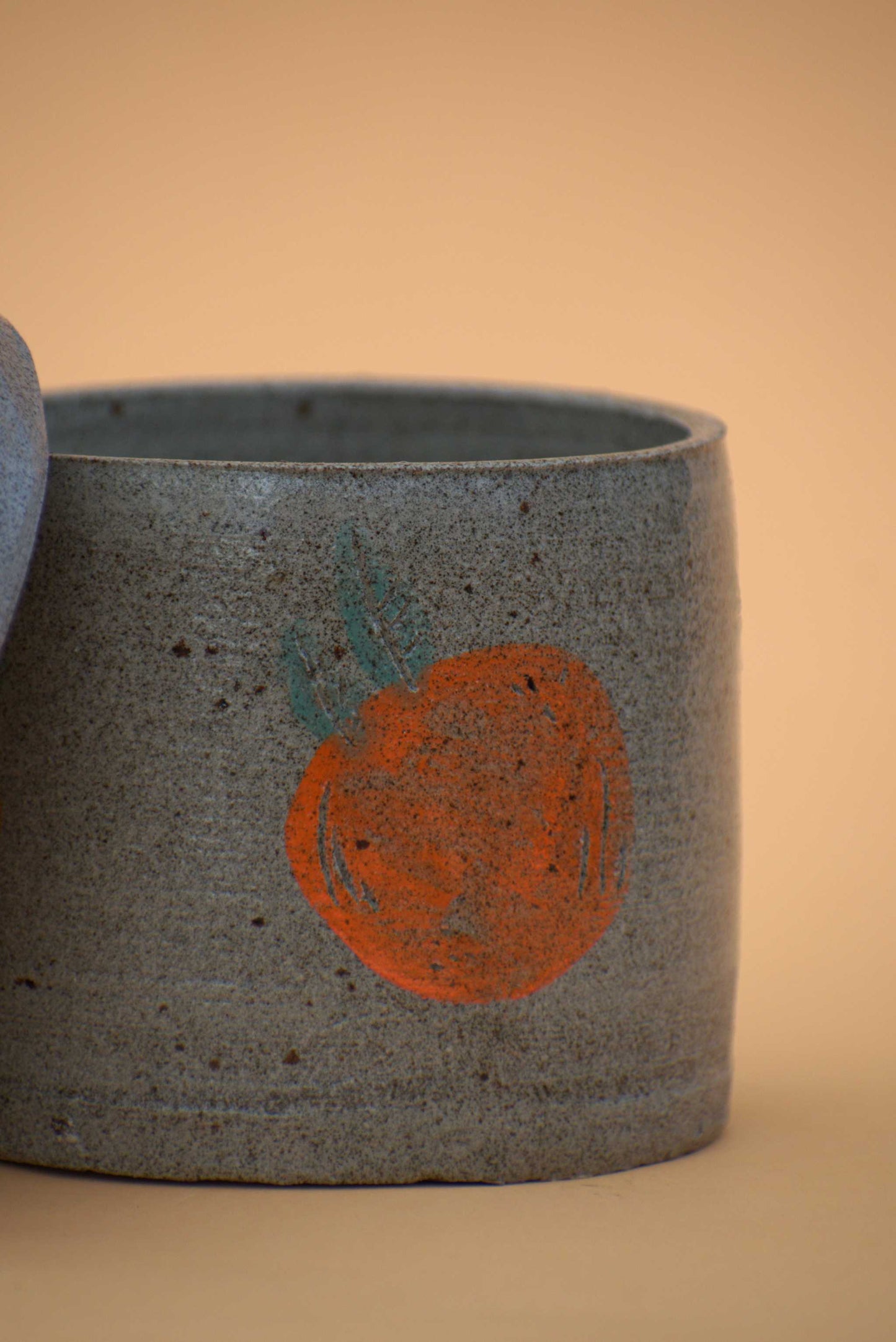 Ceramic pot with saucer | Classic | Stoneware clay