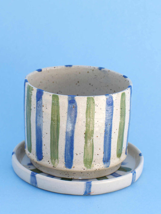 Keramikkruka med fat | Classic | Stengodslera