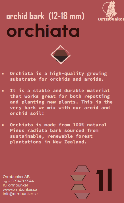 Orkidébark orchiata (12-18 mm) label 1l