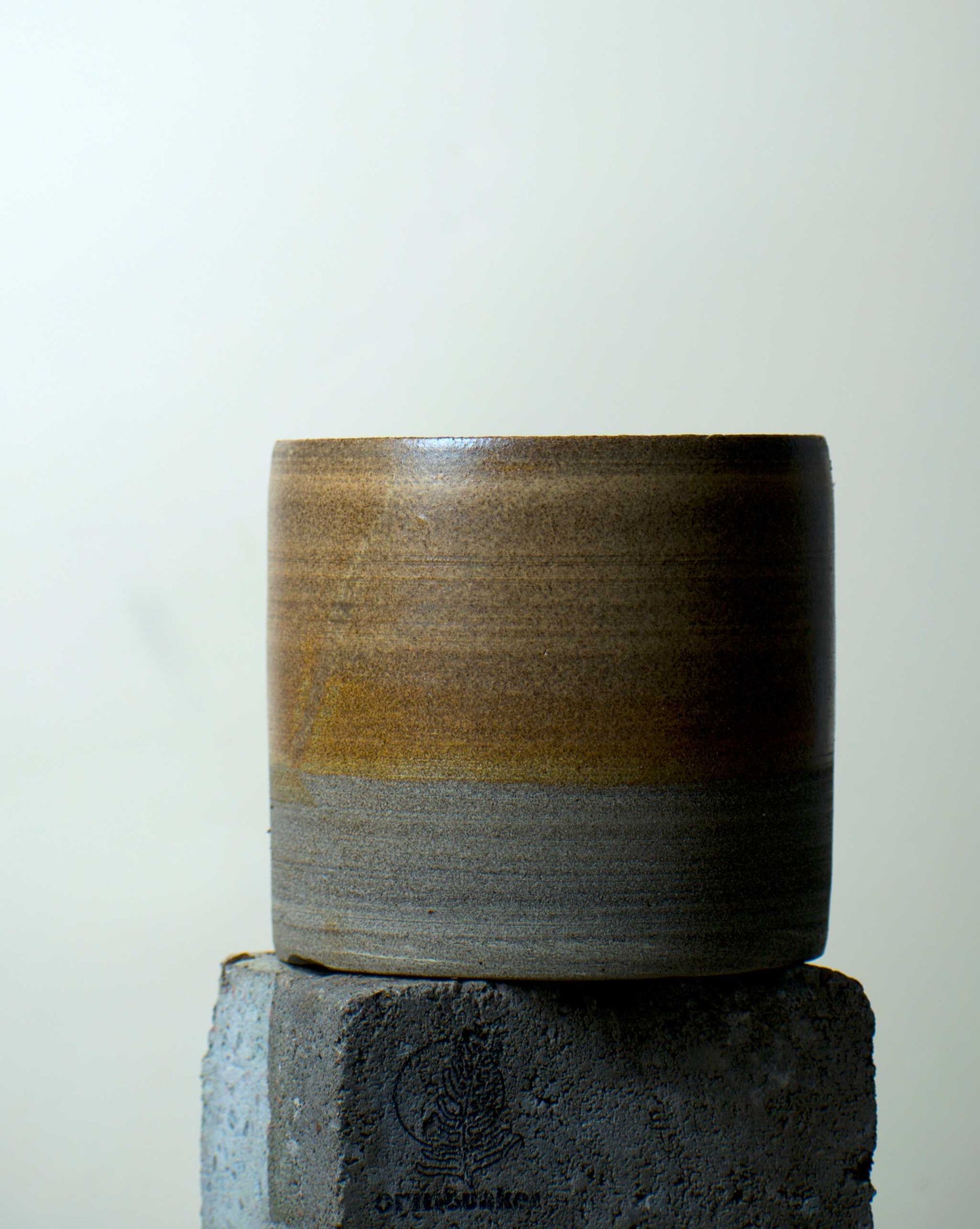 Keramiktopf 'Betonbeige' | 12,5 cm | Steinzeugton