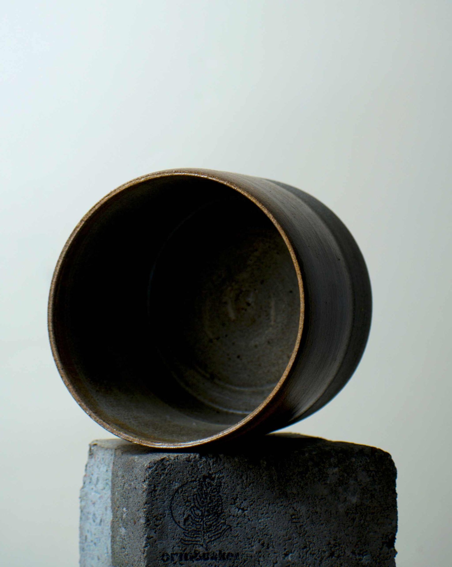 Keramiktopf 'Betonbeige' | 12,5 cm | Steinzeugton