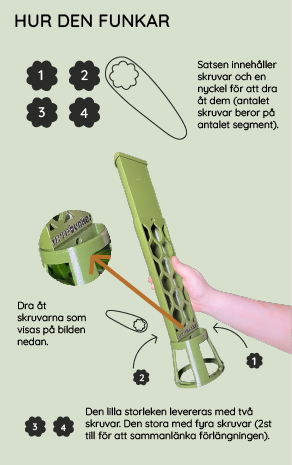 Mosspåle självvattnande - D formad