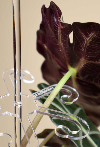 Bladstöd - Transparenta Akrylkrokar