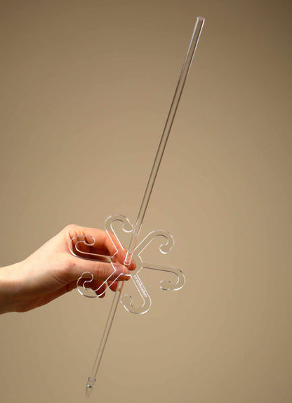 Bladstöd - Transparenta Akrylkrokar