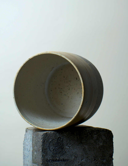 Keramiktopf 'Modern Beige' | 12,5 cm | Steinzeugton