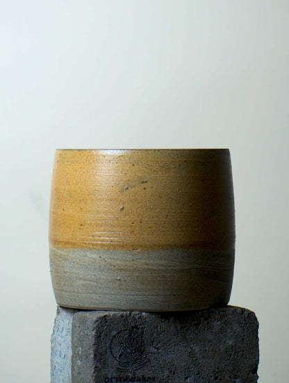 Keramiktopf 'Modern Beige' | 12,5 cm | Steinzeugton